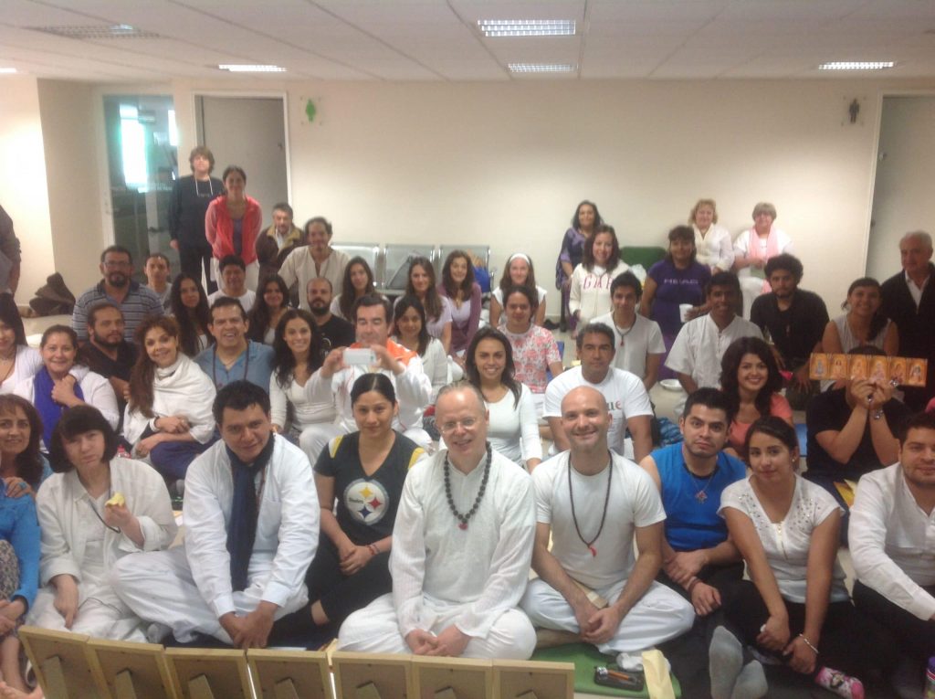 Primer Iniciación en Kriya Yoga en México por Yogi Sarveshwarananda Giri junio de 2015