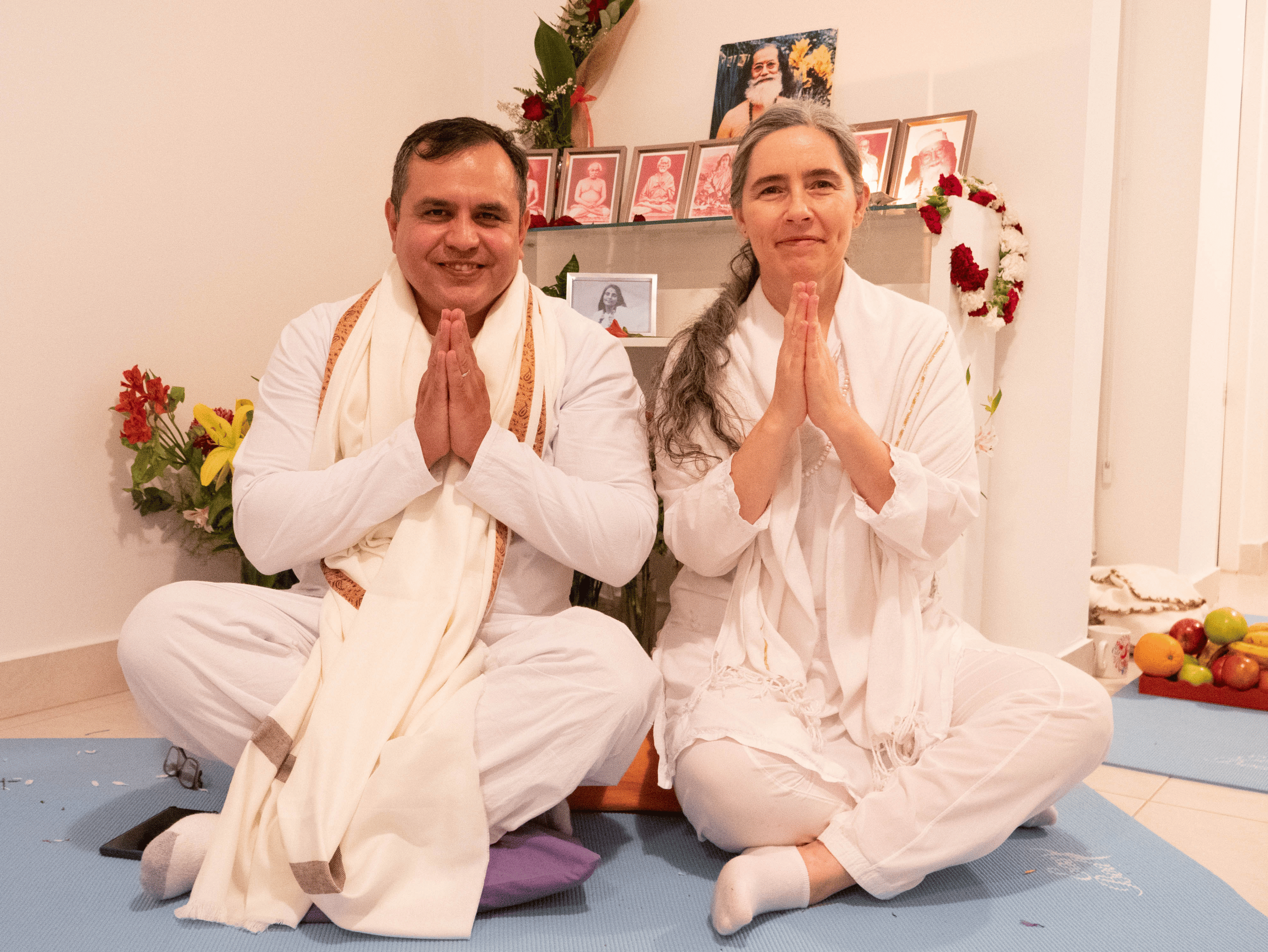 Yogacharya Ray Baba con Yogacharya Silvina Ma