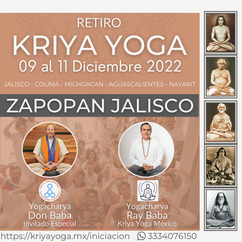 Retiro Kriya Yoga Zapopan Jalisco Diciembre 9 11 2022