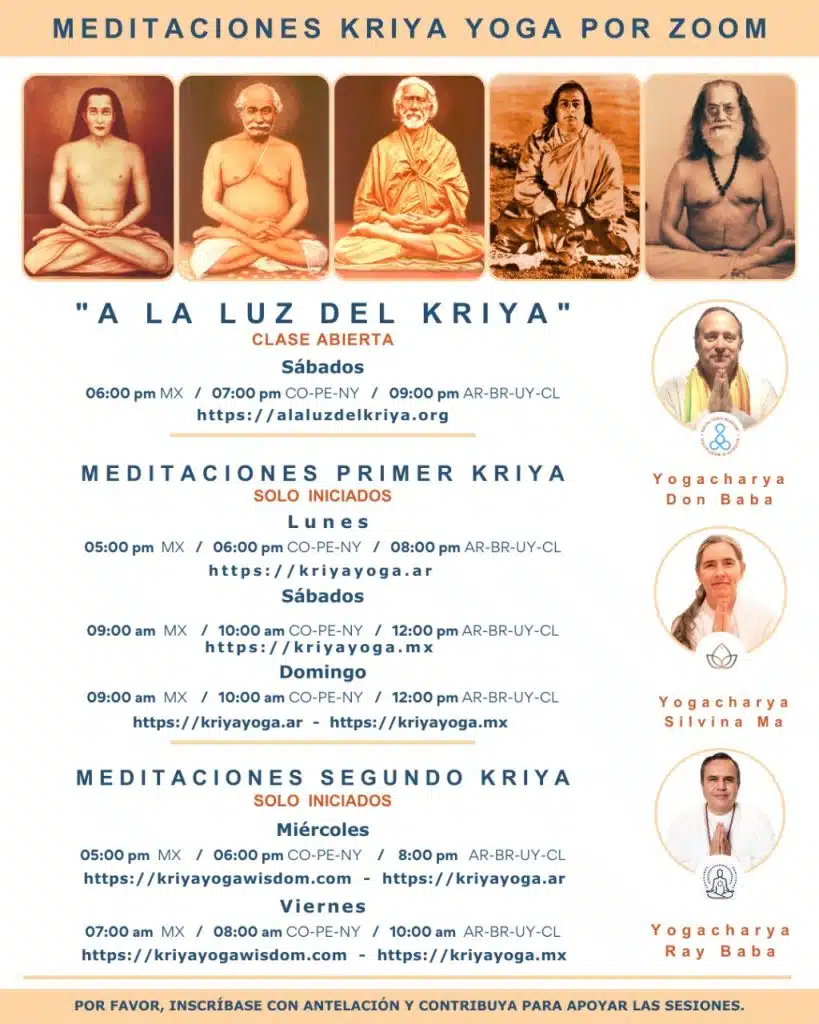 Meditaciones Kriya Yoga