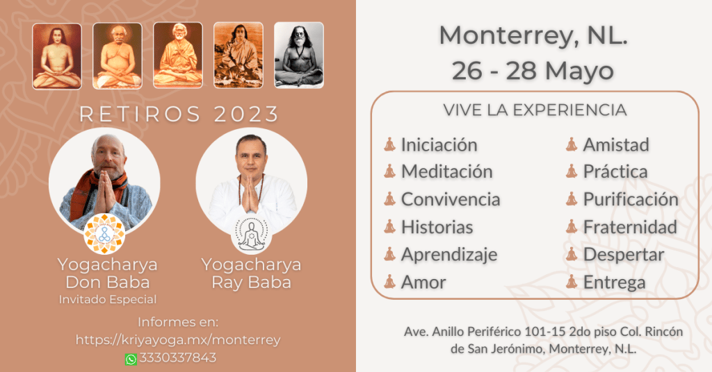 Retiro Kriya Yoga en Monterrey 2023