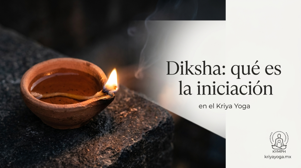 Diksha, la iniciación en el Kriya Yoga: una lámpara encendiéndose al amanecer
